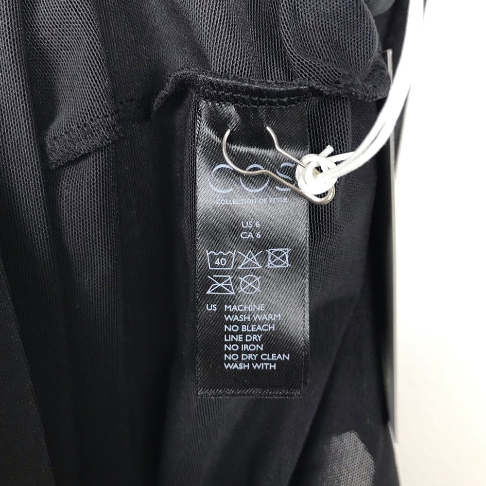 COS Seamless Slip Dress Black - Picture 5 of 6